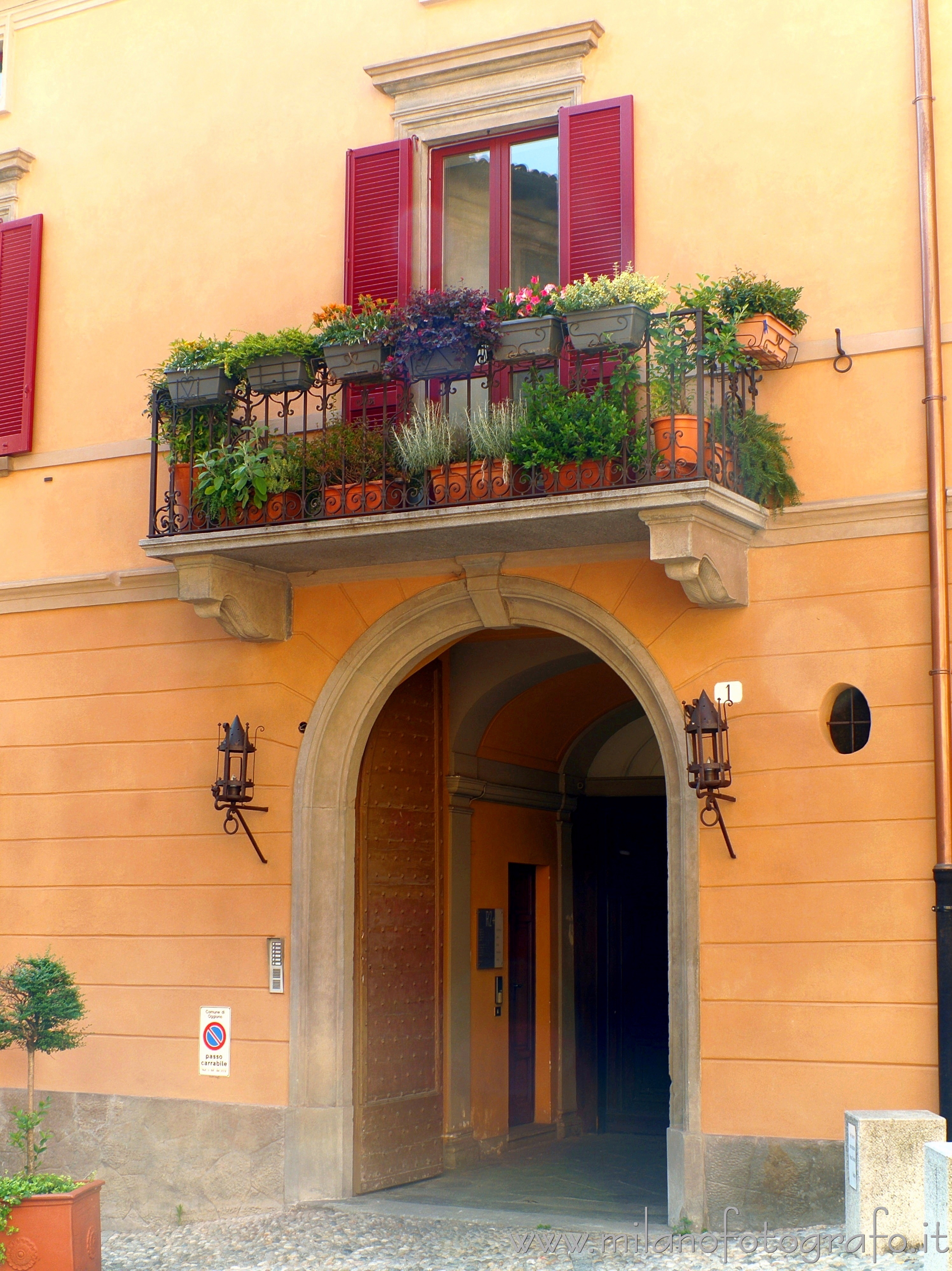 Oggiono (Lecco, Italy) - Balcony in the center of Oggiono